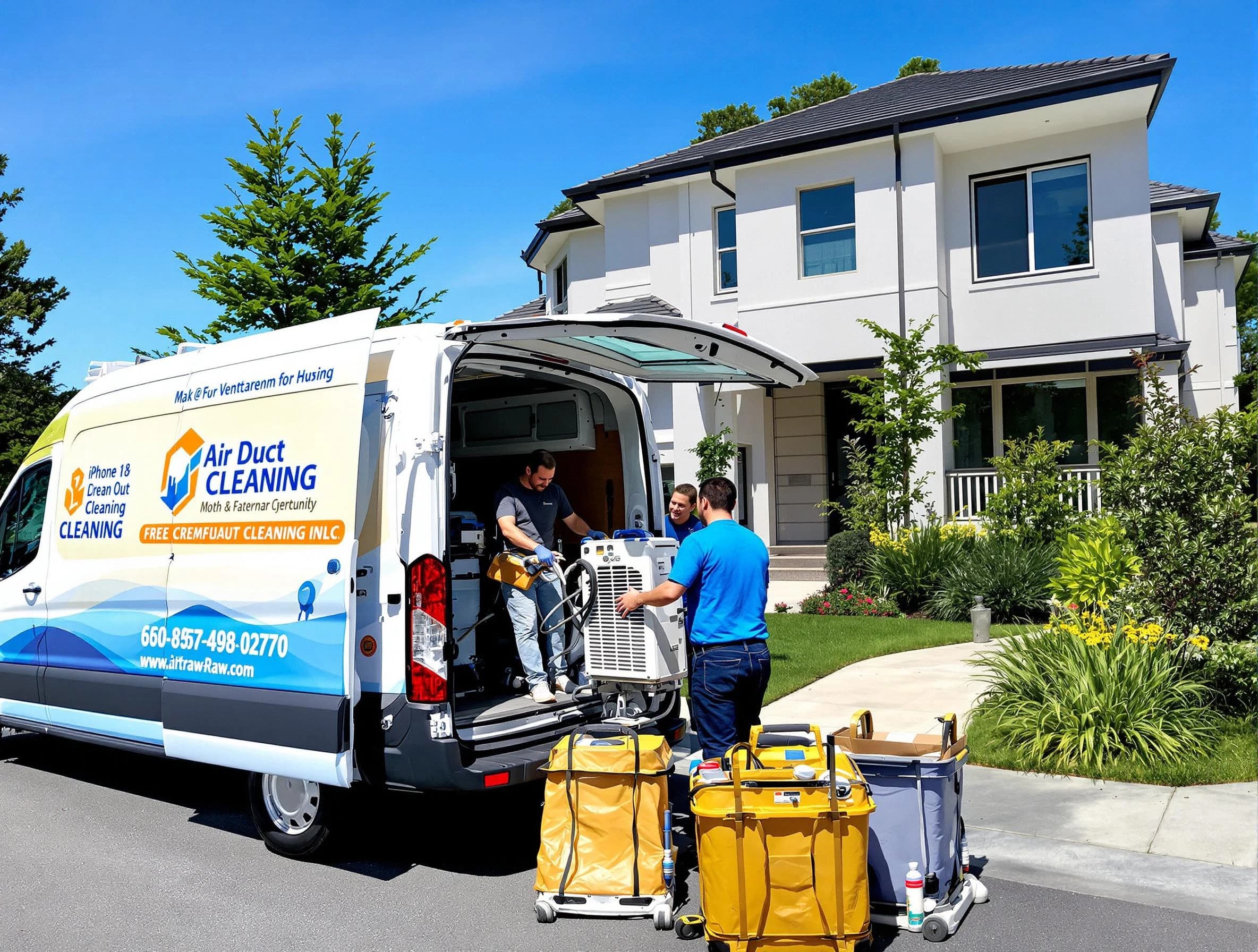 Lake Land'Or Air Duct Cleaning technician performing professional air duct cleaning in Lake Land'Or