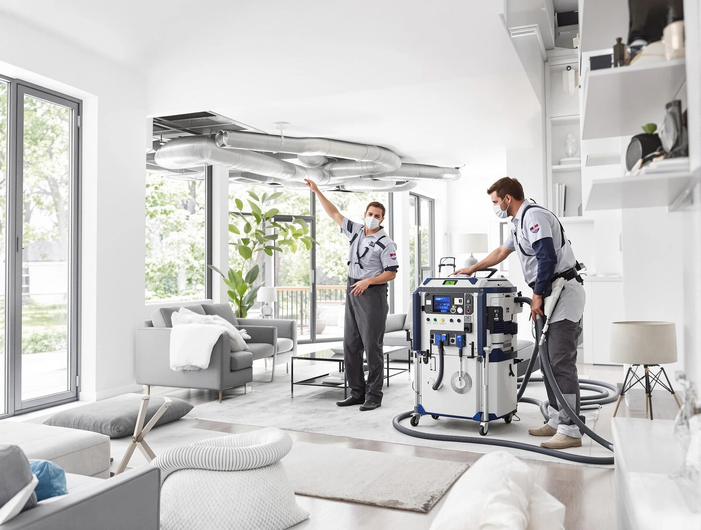 Lake Land'Or Air Duct Cleaning professional conducting pure air duct cleaning with state-of-the-art equipment in Lake Land'Or