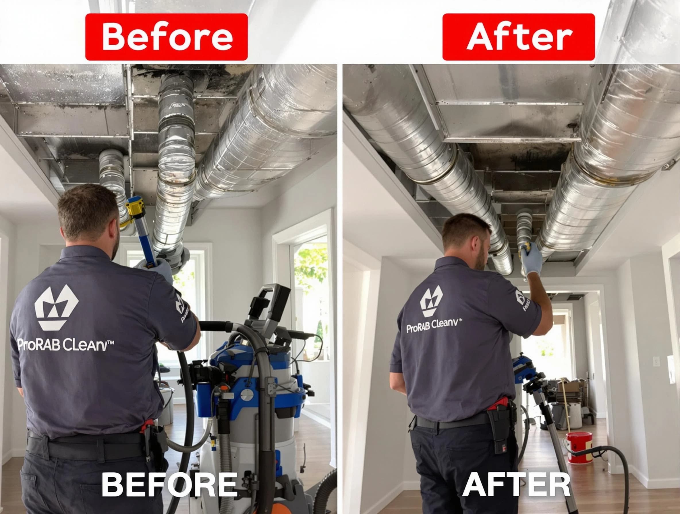Lake Land'Or Air Duct Cleaning expert performing thorough residential duct cleaning in a Lake Land'Or home