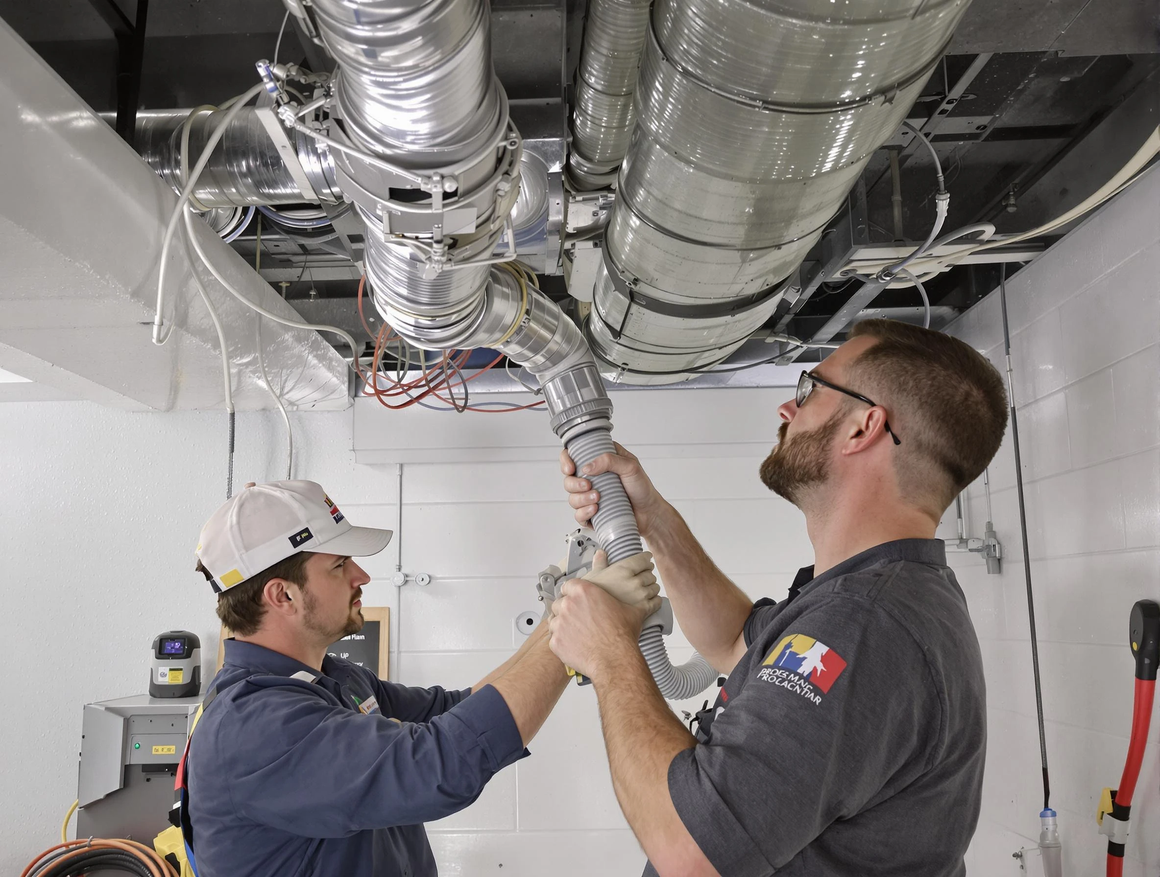 Lake Land'Or Air Duct Cleaning technician performing thorough AC duct cleaning in Lake Land'Or